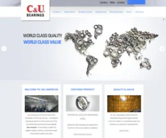 Cubearing.com(C & U Americas) Screenshot