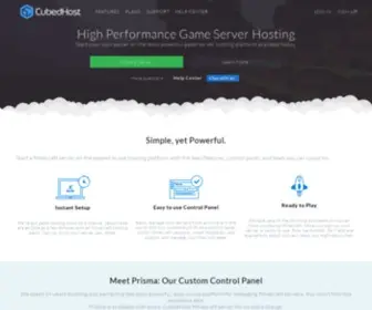 Cubedhost.com(Minecraft server hosting) Screenshot
