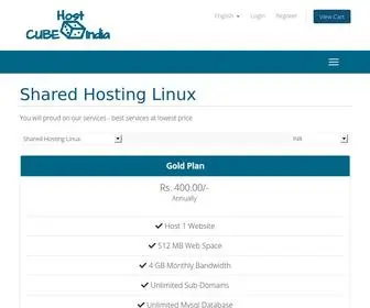 Cubehostindia.com(Lowest Price Web Hosting Service in India) Screenshot