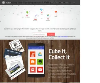 Cubeit.io(Your personal knowledge graph) Screenshot