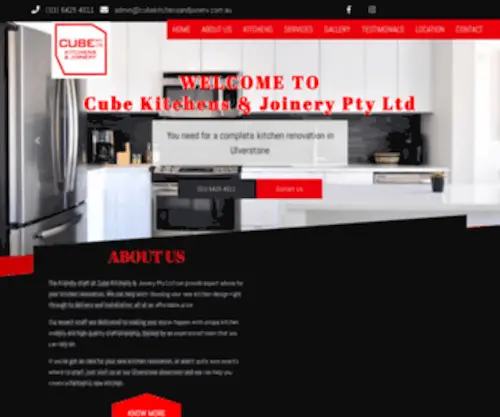 Cubekitchensandjoinery.com.au(Modern kitchen renovation) Screenshot