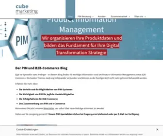 Cubemarketing.ch(Der PIM & B2B) Screenshot