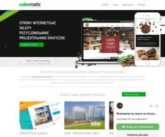 Cubematic.com(Tanie strony WWW) Screenshot