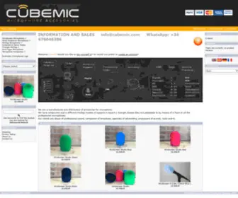 Cubemic.com(CUBEMIC Antivientos y Cubos para microfonos) Screenshot