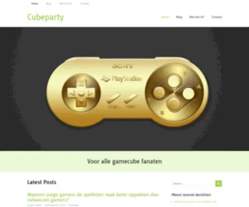Cubeparty.nl(Voor alle gamecube fanaten) Screenshot