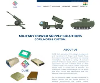 Cubetechindia.com(Military Power Supply) Screenshot