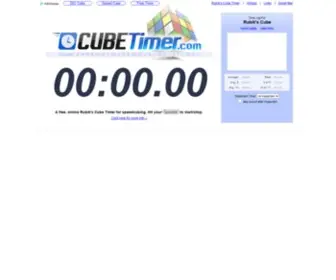Cubetimer.com(Online Rubik's Cube timer for speedcubing. Super simple yet full featured) Screenshot