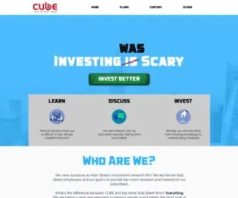 Cubewealth.com(CUBE leverages a 3) Screenshot