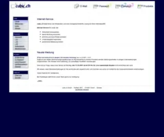 Cubic.ch(Internet Service) Screenshot