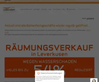 Cubiculum.de(Bettenfachgeschäft Cubiculum) Screenshot