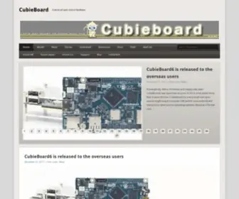 Cubieboard.org(A series of open source hardware) Screenshot