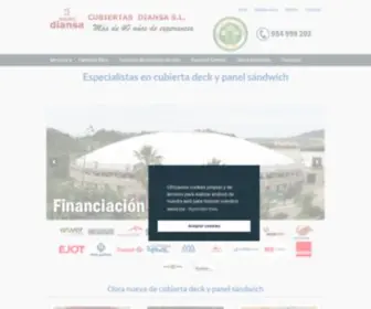 Cubiertasdiansa.com(Cubiertas Diansa. Instalación y rehabilitación de cubiertas y fachadas) Screenshot