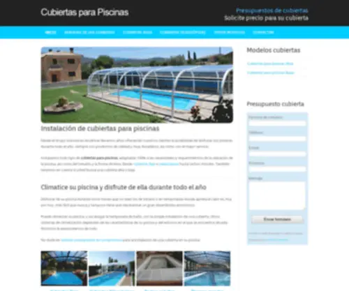 Cubiertasparapiscinas.net(Instalación de cubiertas para piscinas) Screenshot