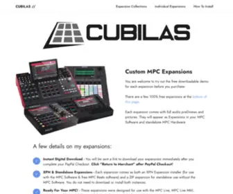 Cubilas.com(Expansion Packs for Akai MPC X) Screenshot