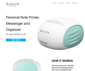 Cubinote.com(Cubinote Home) Screenshot