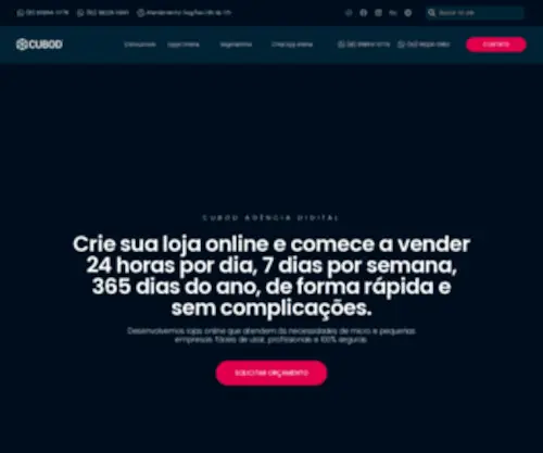 Cubod.com.br(Criação de loja online para micro e pequenas empresas que atendem às necessidades) Screenshot