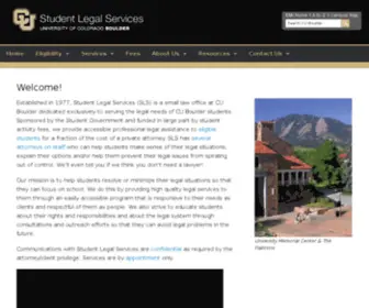 Cubouldersls.com(Student Legal Services) Screenshot