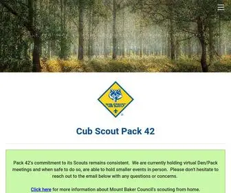 Cubpack42.com(Lake Stevens Pack 42) Screenshot