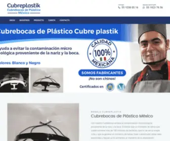 Cubrebocasdeplasticomexico.com(Cubreplastik Cubrebocas de Plástico) Screenshot