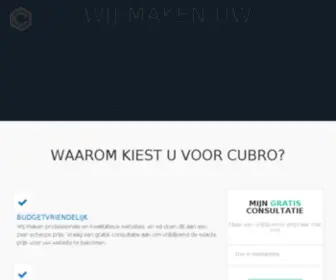 Cubro.be(Cubro Webdesign) Screenshot