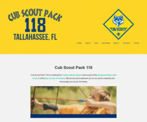 Cubscoutpack118.org(Cub Scout Pack 118) Screenshot