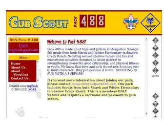 Cubscoutpack488.com(Cub Scout Pack 488) Screenshot