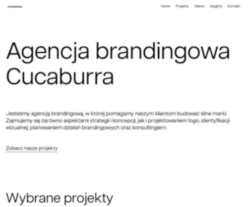 Cucaburra.pl(Agencja brandingowa) Screenshot