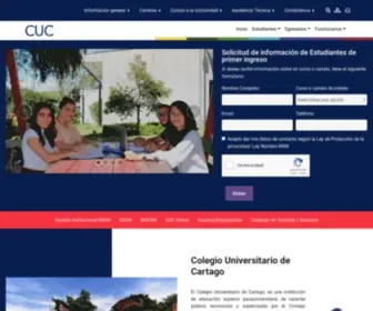 Cuc.ac.cr(Colegio Universitario de Cartago) Screenshot