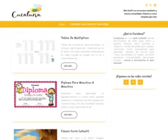 Cucaluna.com(Web infantil con recursos para estudiantes y maestros) Screenshot
