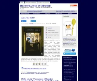 Cucharete.com(Restaurantes en Madrid) Screenshot