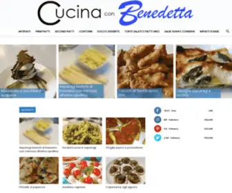 Cucinaconbenedetta.com(Ricette e consigli dalla cucina di Benedetta) Screenshot