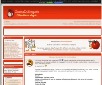 Cucinainsimpatia.net(Cucina in simpatia) Screenshot