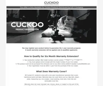 Cuckooreg.us(Cuckooreg) Screenshot