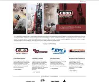 Cudd.com(Cudd Energy Services) Screenshot