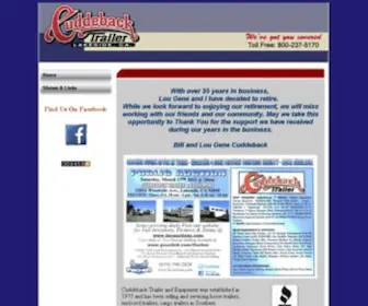 Cuddebacktrailer.com(Horse Trailers) Screenshot