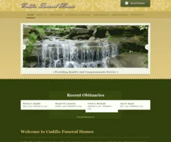 Cuddiefh.com(Cuddie Funeral Homes) Screenshot