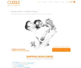 Cuddle-Mattress.com(Home) Screenshot