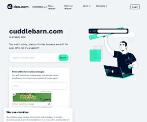 Cuddlebarn.com(Forsale Lander) Screenshot