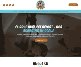 Cuddlebugspetresort.com(Dog Boarding) Screenshot