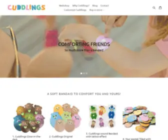 Cuddlings.com(A soft band aid for the wounds we cannot see) Screenshot