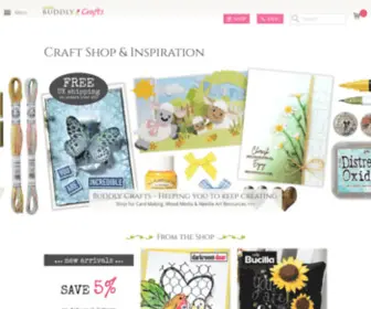 Cuddlybuddly.com(Craft Supplies & Ideas for Card Making & Mixed Media Art) Screenshot