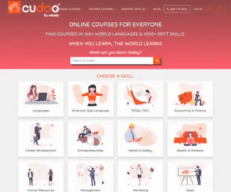 Cudoo.com(Online Courses in Languages) Screenshot