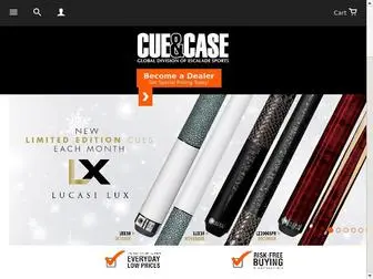 Cueandcase.com(Cue and Case) Screenshot