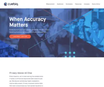 Cuebiq.com(Offline Intelligence & Measurement) Screenshot