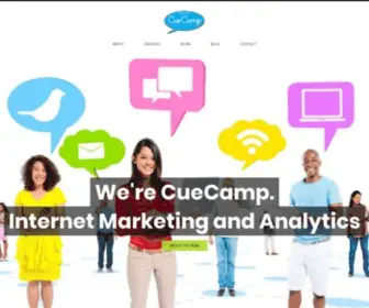 Cuecamp.com(CueCamp, a Marketing Agency in Chicago) Screenshot