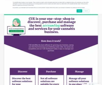 Cuecannabis.com(CUE Cannabis) Screenshot