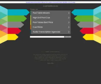 Cuemedia.co.za(cuemedia) Screenshot