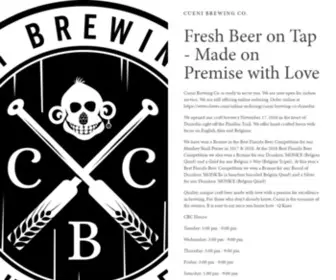 Cuenibrewing.com(Cueni Brewing Co) Screenshot