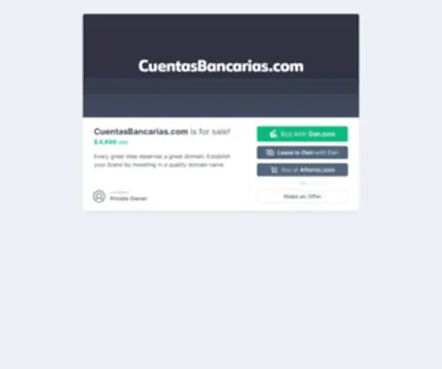 Cuentasbancarias.com(Cuentas bancarias) Screenshot