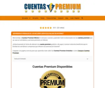 Cuentaspremium.mx(Cuentas) Screenshot